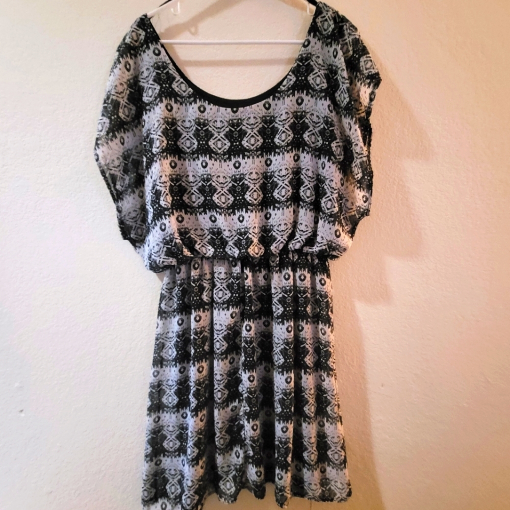 Black and white dress